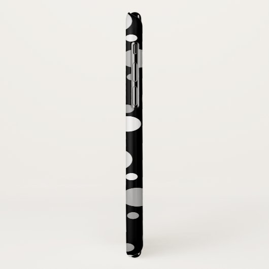 Kleine zwarte en witte pooldots Case-Mate iPhone case (Achterkant/links)