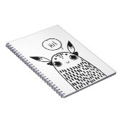 Kleine zwarte en witte staafjes afgebeeld notitieboek (Rechterzijde)