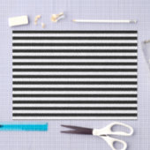 Kleine Zwarte Horizontale Strepen Tissuepapier (Craft)