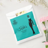 Kleine zwarte jurk Favor Tassen Bedankzakje (Gezegeld)