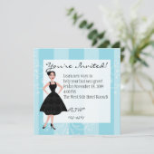 kleine zwarte jurk kaart (Staand voorkant)