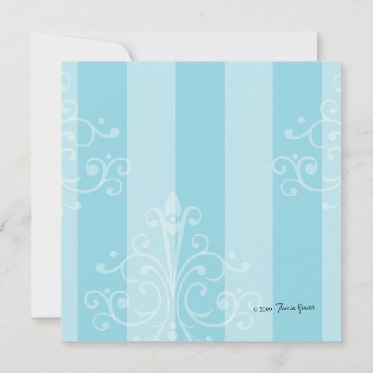 kleine zwarte jurk kaart (Achterkant)