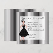 kleine zwarte jurk kaart (Voorkant / Achterkant)