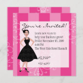 kleine zwarte jurk kaart (Voorkant / Achterkant)