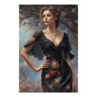 Kleine zwarte jurk LBD Art AI-Enhanced Mode