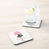 Kleine zwarte jurk Vrouw Stijlvolle Mode Bier Onderzetter (Rechterzijde)