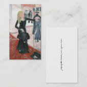 Kleine zwarte jurken visitekaartje (Voorkant / Achterkant)