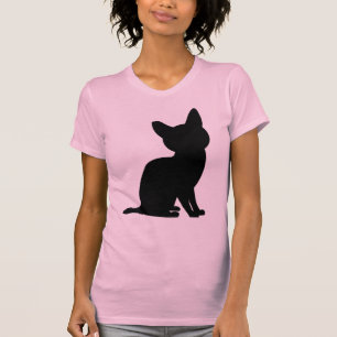 KLEINE ZWARTE KAT ART T-SHIRTS T - SHIRTS