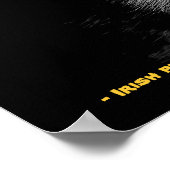 Kleine zwarte kat met spreekwoord poster (Hoek)