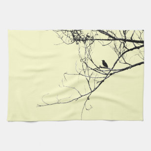 Kleine zwarte keukenhanddoek