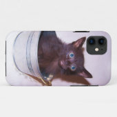 kleine zwarte kitten Case-Mate iPhone case (Achterkant (horizontaal))