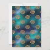 Kleine zwarte mermaïde meisjes Baby shower onder Z Kaart (Achterkant)