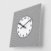 Kleine zwarte poolpunts  vierkante klok (Hoek)