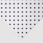 Kleine zwarte Stippen op witwasstroop Tissuepapier (Detail)