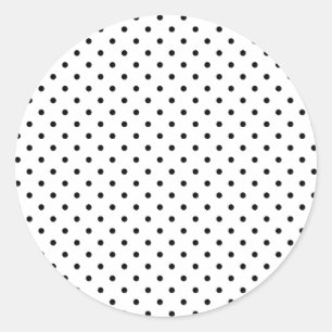 Kleine Zwarte Stippen Ronde Sticker