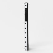 Kleine zwarte stippen witte achtergrond Case-Mate iPhone case (Achterkant/links)