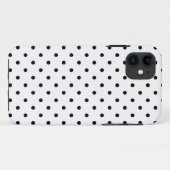 Kleine zwarte stippen witte achtergrond Case-Mate iPhone case (Achterkant (horizontaal))