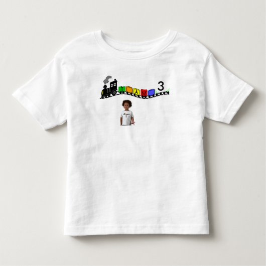 KLEINE ZWARTE TREIN - T-SHIRT (Voorkant)