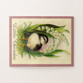 Kleine zwarte vogel Kinderen overmaats Puzzle Legpuzzel (Horizontaal)