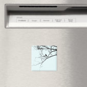 Kleine Zwarte Vogelmagneet Magneet (Insitu (Vaatwasser))