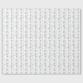 kleine zwarte, witte, grijze vlek cadeaupapier (Vlak)