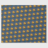 Kleine zwemmer: Cute Canada Goose Gosling Cadeaupapier (Vlak)