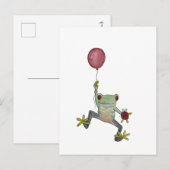 kleine zwevende kikker ansichtkaart briefkaart (Voorkant / Achterkant)