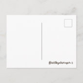 kleine zwevende kikker ansichtkaart briefkaart (Achterkant)