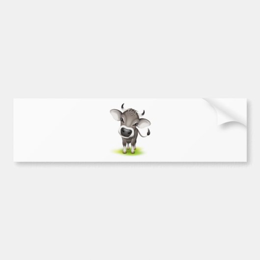 Kleine zwitserse koe bumpersticker (Voorkant)