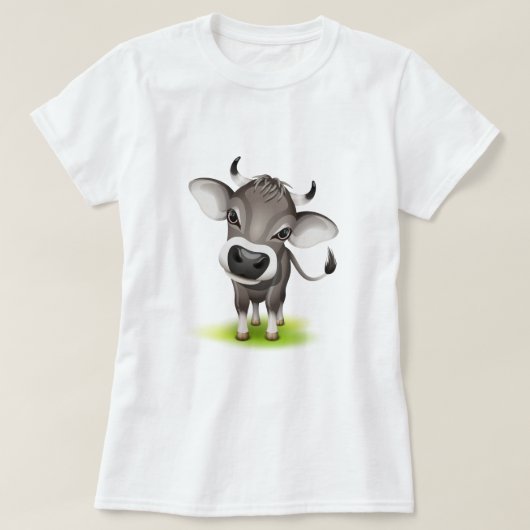 Kleine zwitserse koe t-shirt (Design voorkant)