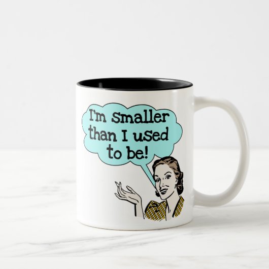 Kleiner dan ik was tweekleurige koffiemok (Rechts)