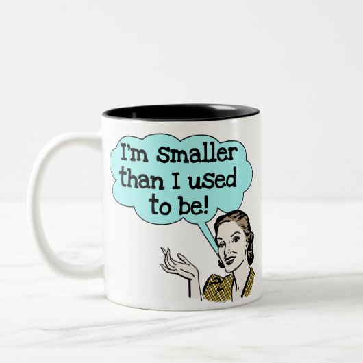 Kleiner dan ik was tweekleurige koffiemok (Links)