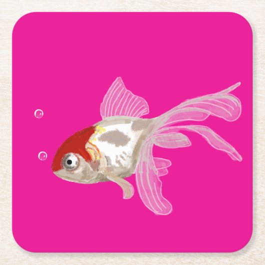 Kleiner Goldfisch -  Kartonnen Onderzetters (Voorkant)