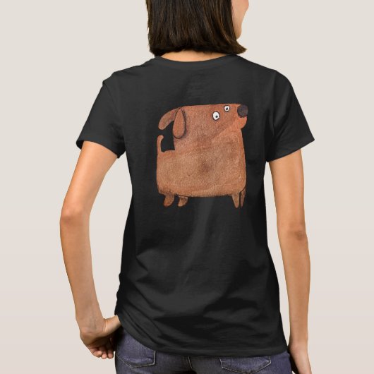 Kleiner Hund T-shirt (Achterkant)