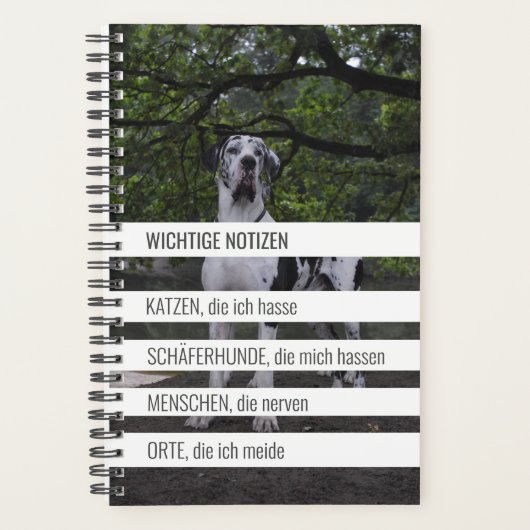 Kleiner ironischer Planer mit Doggen Planner (Voorkant)