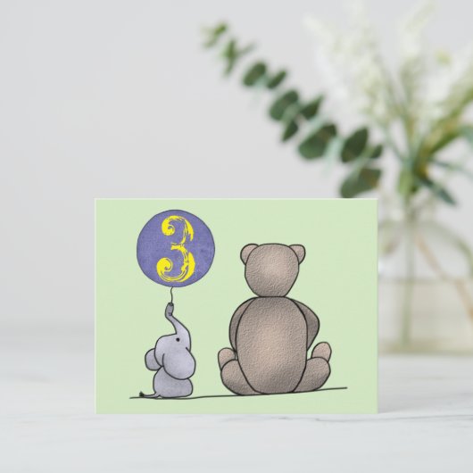 Kleiner Kerl wird 3 Briefkaart (Staand voorkant)