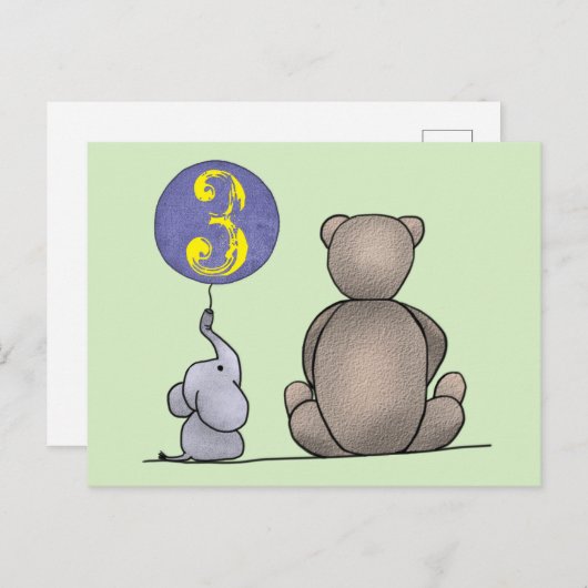 Kleiner Kerl wird 3 Briefkaart (Voorkant / Achterkant)