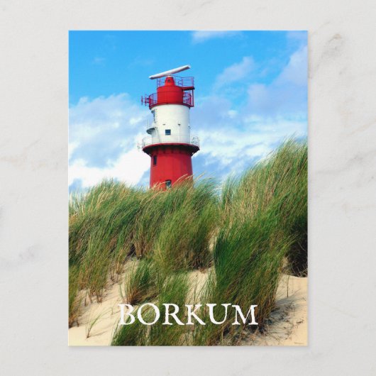Kleiner Lighthouse, Borkum, East Frisia, Duitsland Briefkaart (Voorkant)