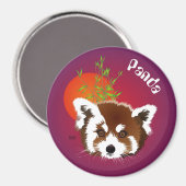 Kleiner Panda (Ailurus fulgens) Magnet (Voorkant / Achterkant)