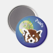 Kleiner Panda (Ailurus fulgens) Magnet (Voorkant / Achterkant)