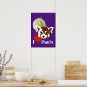 Kleiner Panda (Ailurus fulgens) Poster (Keuken)