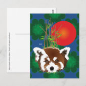 Kleiner Panda (Ailurus fulgens) Postkarte Briefkaart (Voorkant / Achterkant)