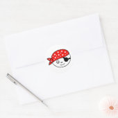 Kleiner Pirat Ronde Sticker (Envelop)