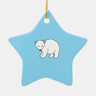 kleiner, süßer Eisbär Keramisch Ornament