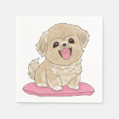 Kleiner Tibetan Spaniel  Servet (Voorkant)