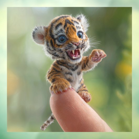 kleiner Tiger Raamsticker (Vel 3)