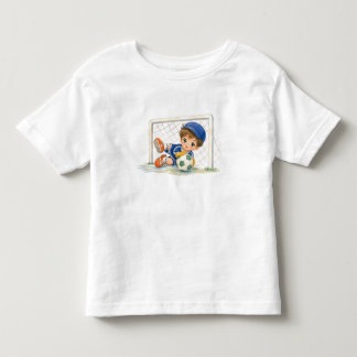 Kleiner Torwart in Aktion Kinder Shirts