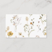 Kleinere baby shower informatiekaartje (Achterkant)