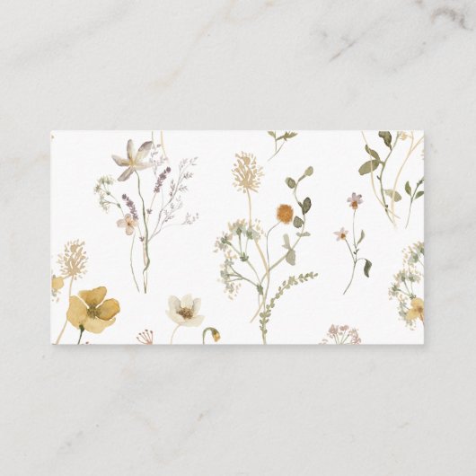 Kleinere baby shower informatiekaartje (Achterkant)