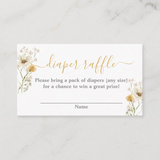 Kleinere baby shower informatiekaartje (Voorkant)